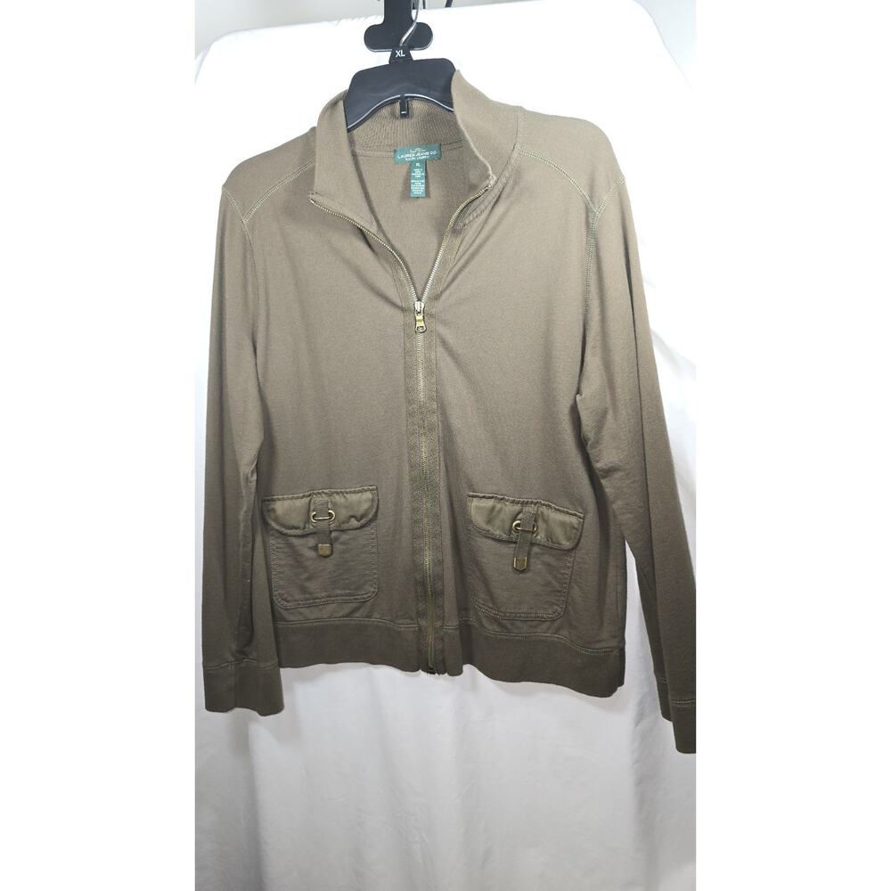 Lauren Ralph Lauren Co Women's LRL Sweater Zip Up Jacket Size XL